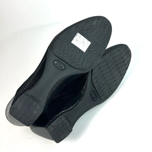 NWOB Thierry Rabotin Wedge Sandals Black Leather Slingback Italy 40 US 9,5 - Picture 11 of 15